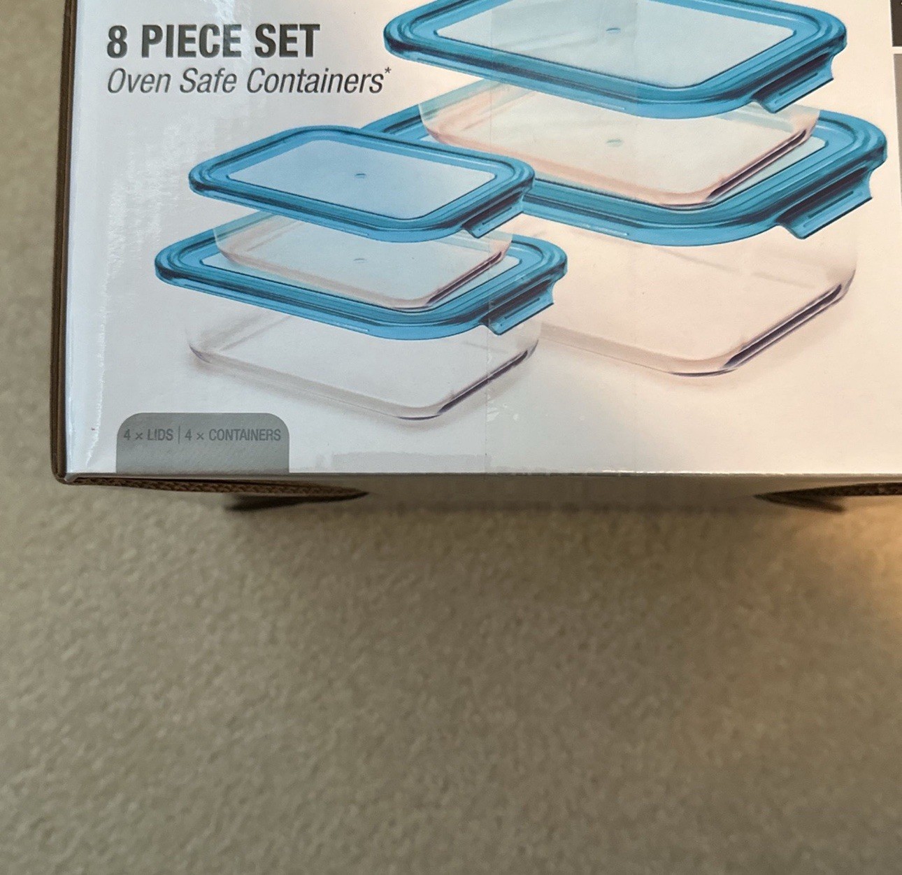 Oven Safe Containers Eight Piece Set