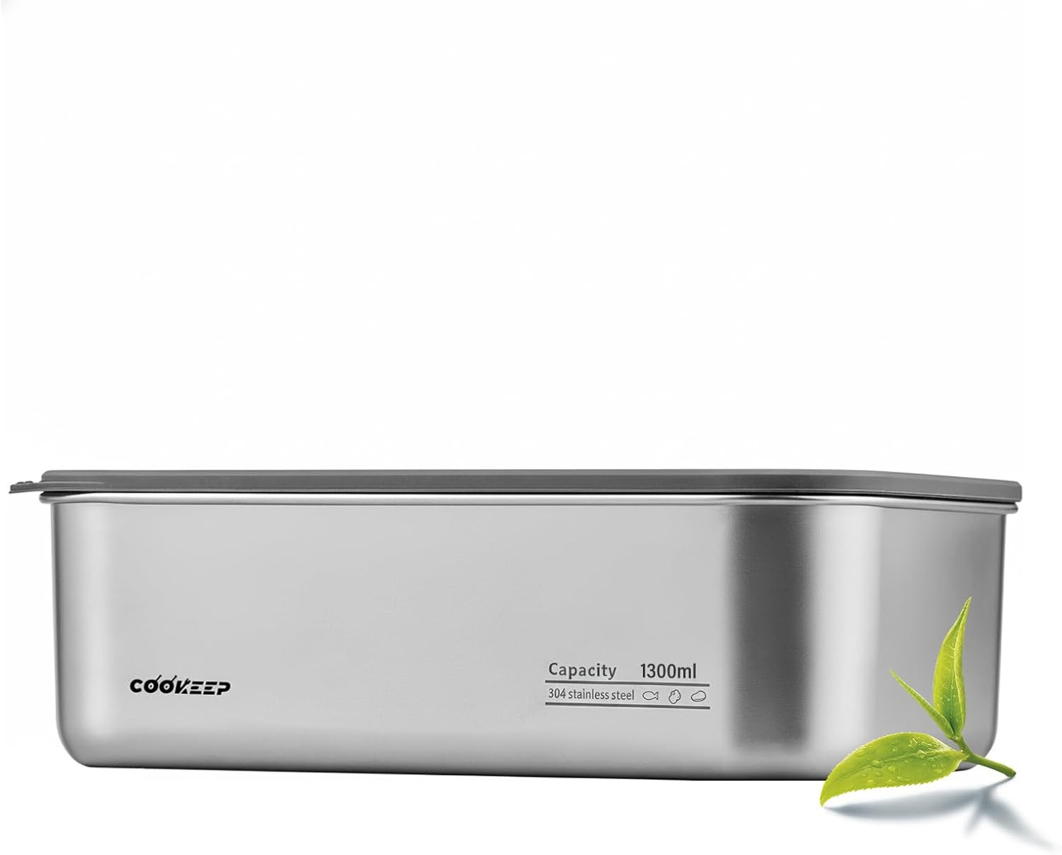 44Oz/1300Ml Stainless Steel Food Containers,Stainless Steel Containers with Lids