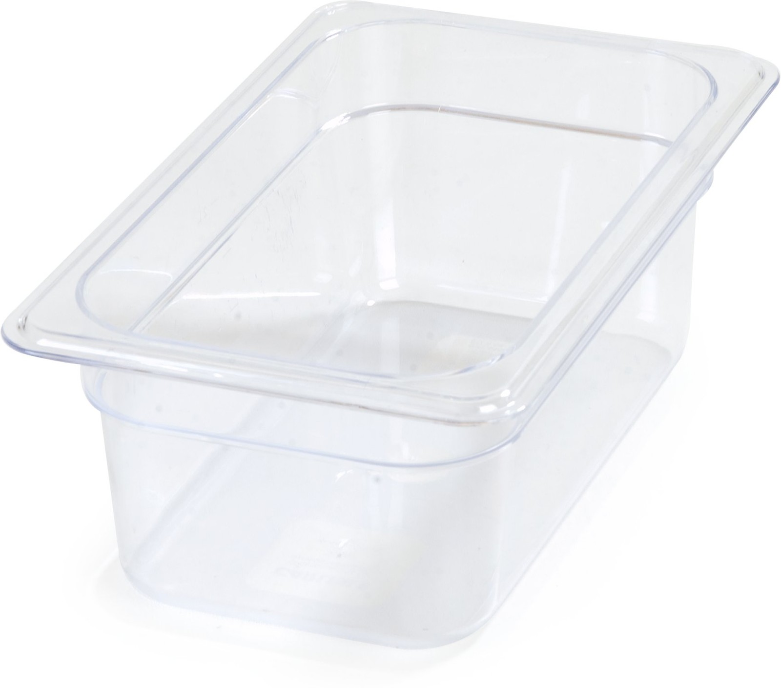 Plastic Food Pan 1/4 Size 4 Inches Deep Clear