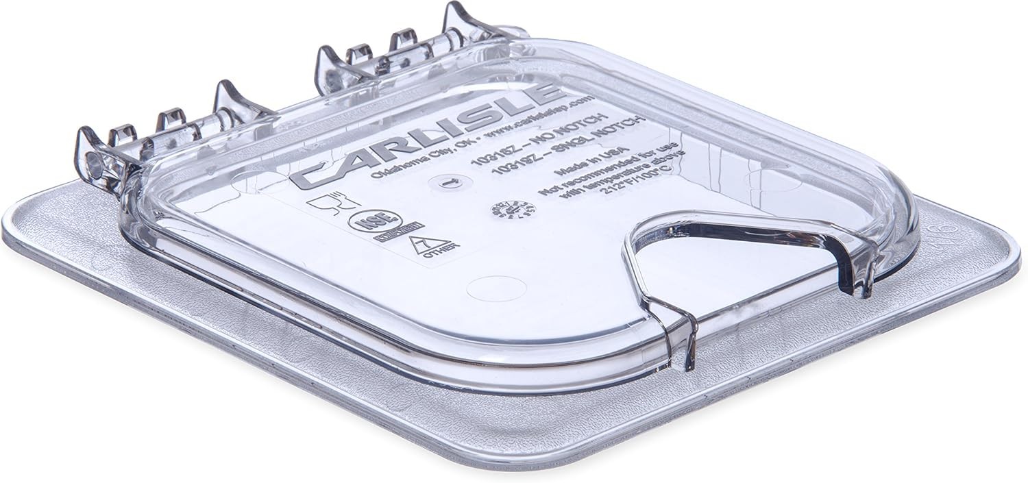 StorPlus EZ Access Lid Cover 1/6 Size Food Pans Single Notched 6.88″ x 6.31″ 1