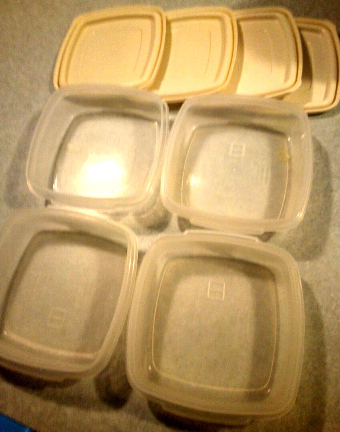 Vintage Set of 7 (14 piece) Rubbermaid Servin’ Saver containers w lids FREE Ship