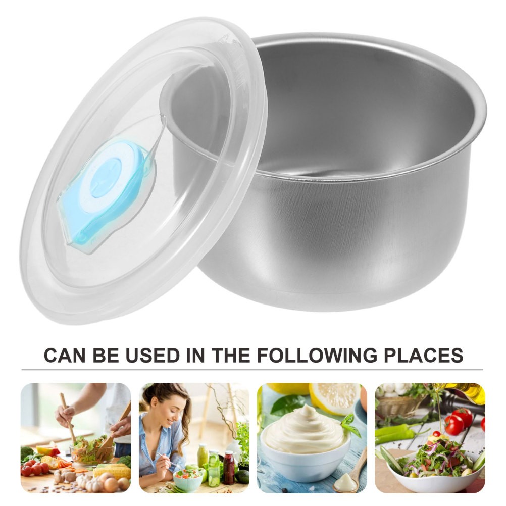 Stainless Steel Food Storage Containers 6 Pack, 500ML Rectangle Boxes for Ice
