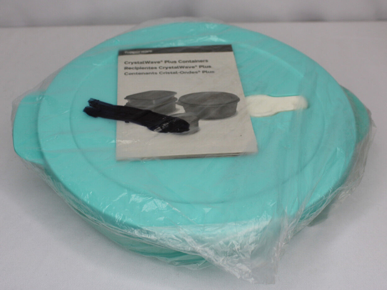 Tupperware Crystalwave Plus Divided Dish Vent Lid Large Mint Microwaveable 1.4L
