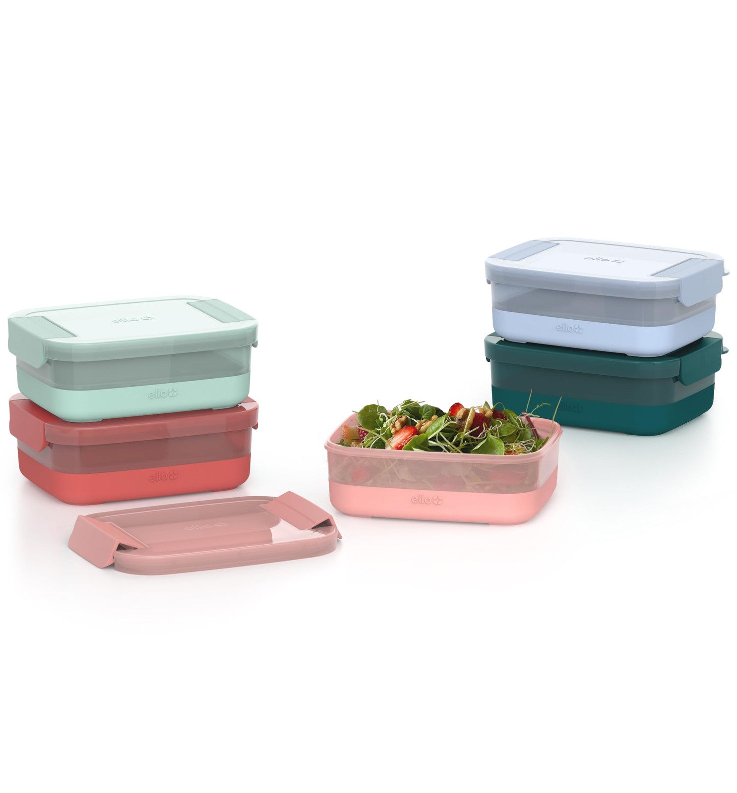 Plastic 3.7 Cup Meal Prep Set 10 Pc, 5 Pack Set – BPA Free Plastic Food Stora…