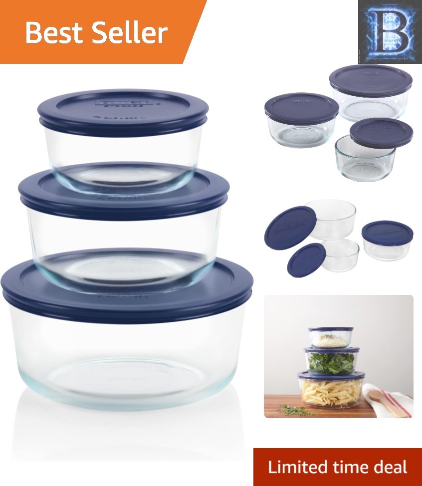 Versatile 3-Size Glass Food Containers Set – Leak-Resistant Storage Solution