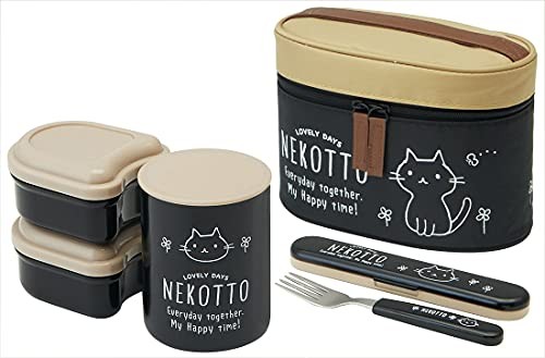 Skater Antibacterial Insulated Lunch Box Nekotto 560ml KCLJC6AG-Afrom JP