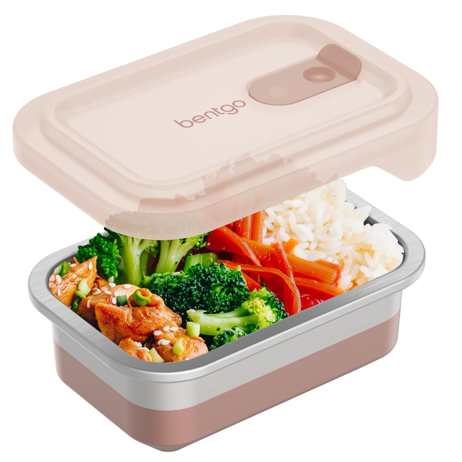 MicroSteel Heat & Eat Container – Microwave-Safe, Leak-Proof & Airtight, Easy…