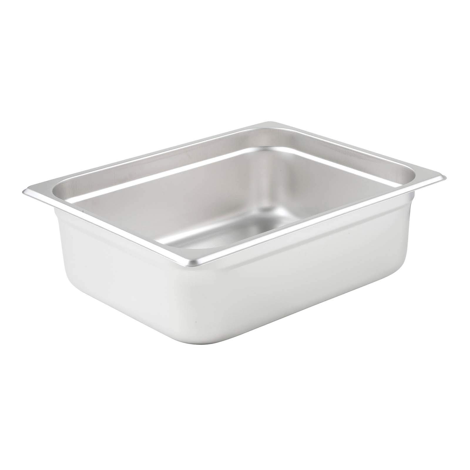 Half Size 4 Inch Deep Metal Food Pan Steam Table Pan AntiJam 23 Gauge