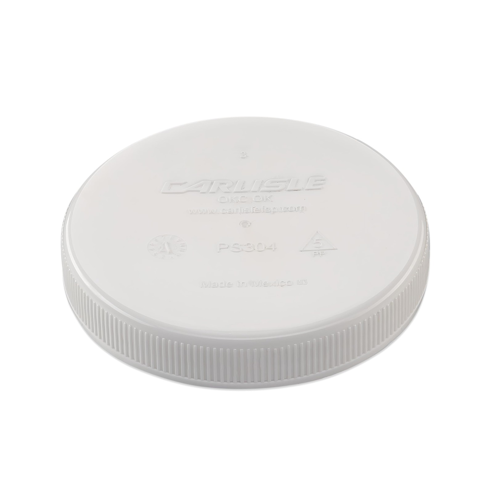 Carlisle FoodService Stor N’ Pour Bottle Caps Lids 3.5″ White (12-Pack)