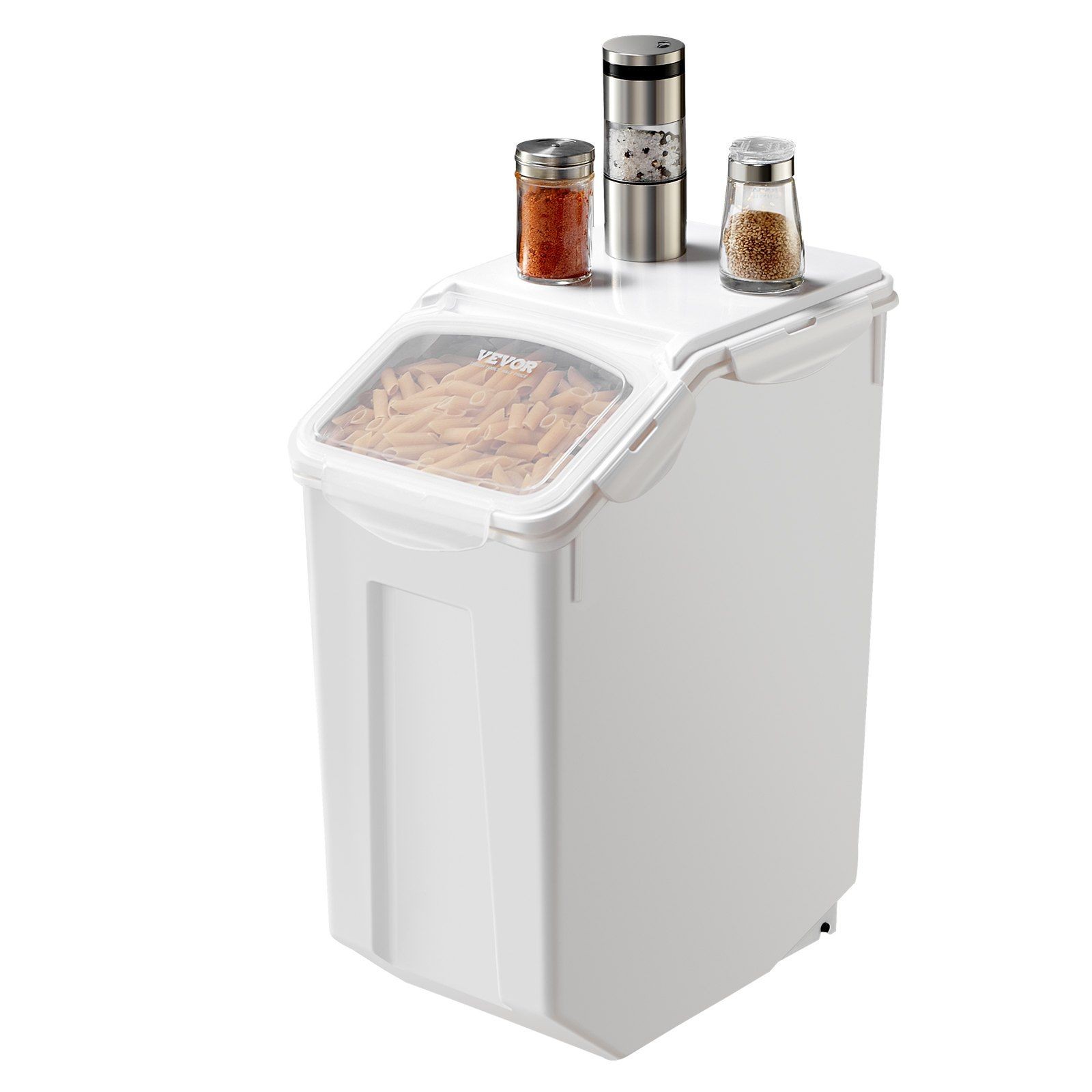 20L High-Capacity Airtight Storage Bin with Leakproof Seal and Wheels