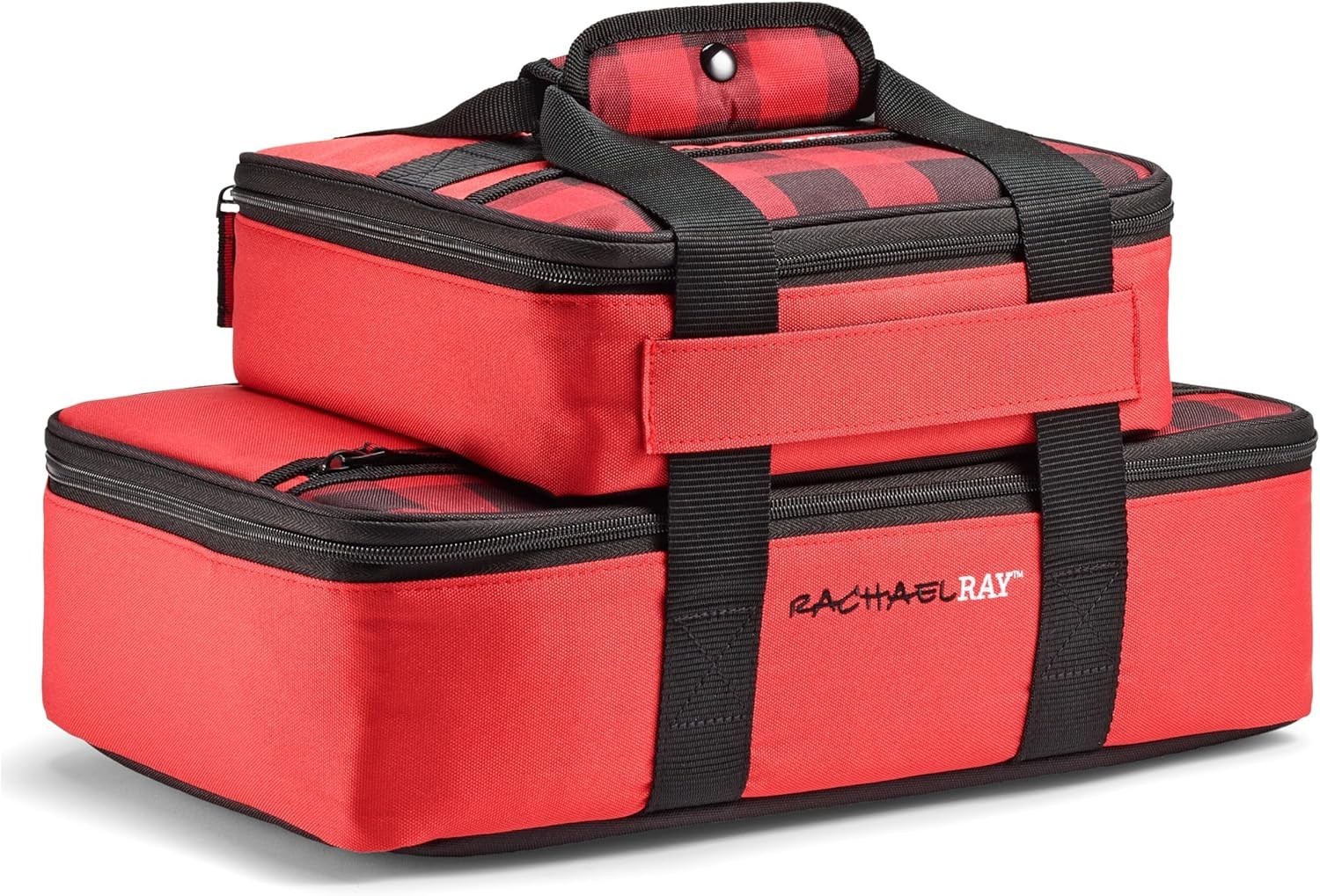 Insulated Casserole Carrier Fits 9×13 Baking Dish Thermal Tote Red