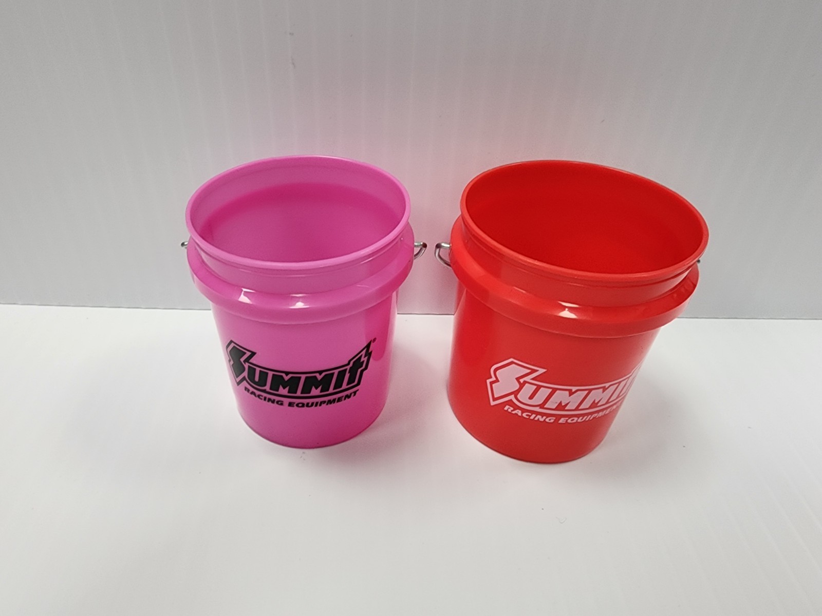 Summit Racing Red & Pink Mini Bucket 4″ Fast Shipping 2Pk