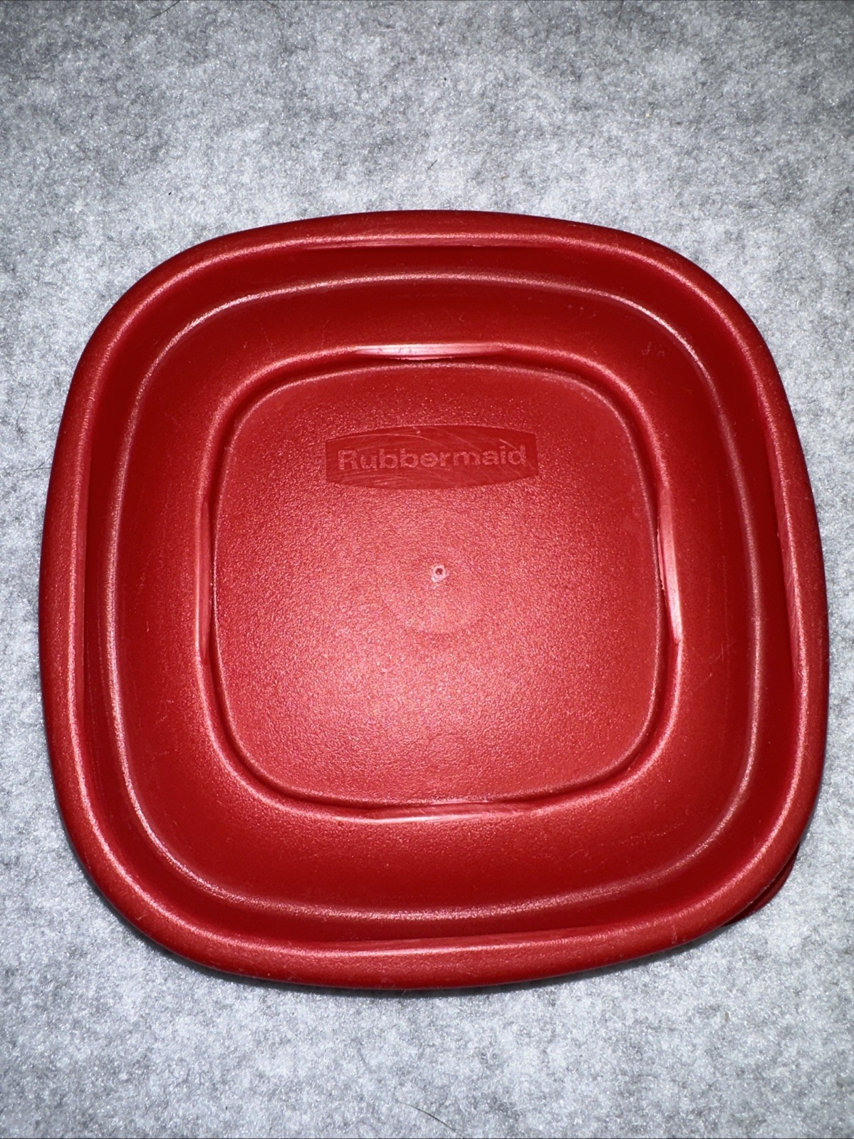 Rubbermaid #7J58 ~ Red ~ Replacement Lid Cover Only ~ 4″ Inch Square