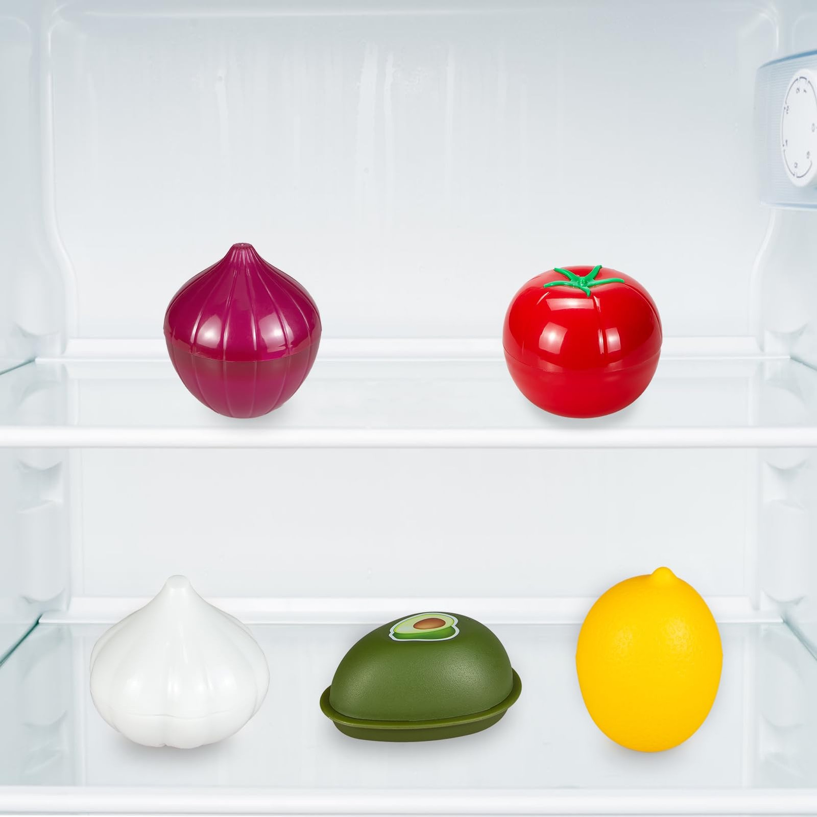 PIVNASY Vegetable and Fruit Storage 8 inches x 3.7 inches, Multicolor