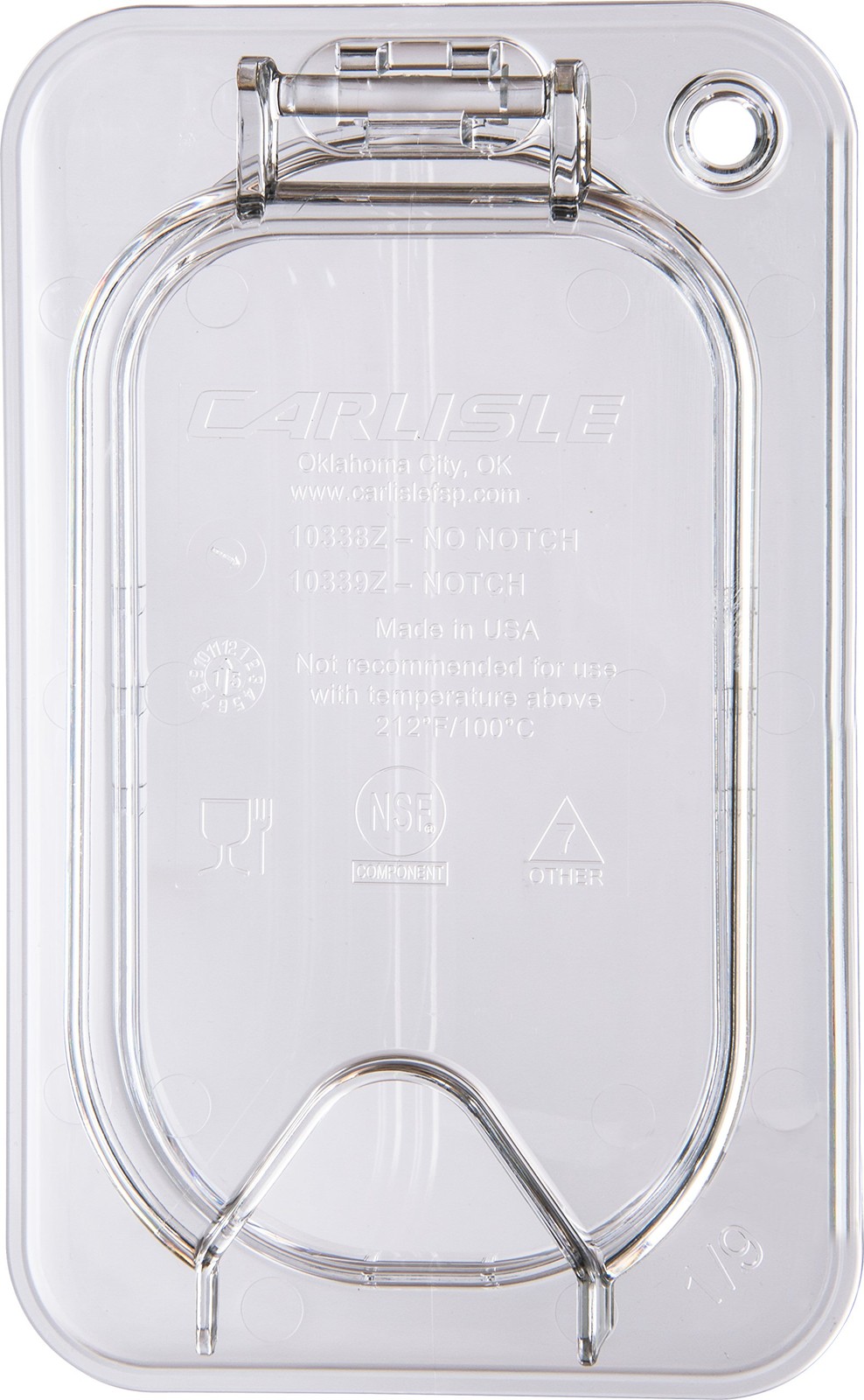 Carlisle FoodService Products StorPlus EZ Access Lid, Cover for 1/9 Size Food…