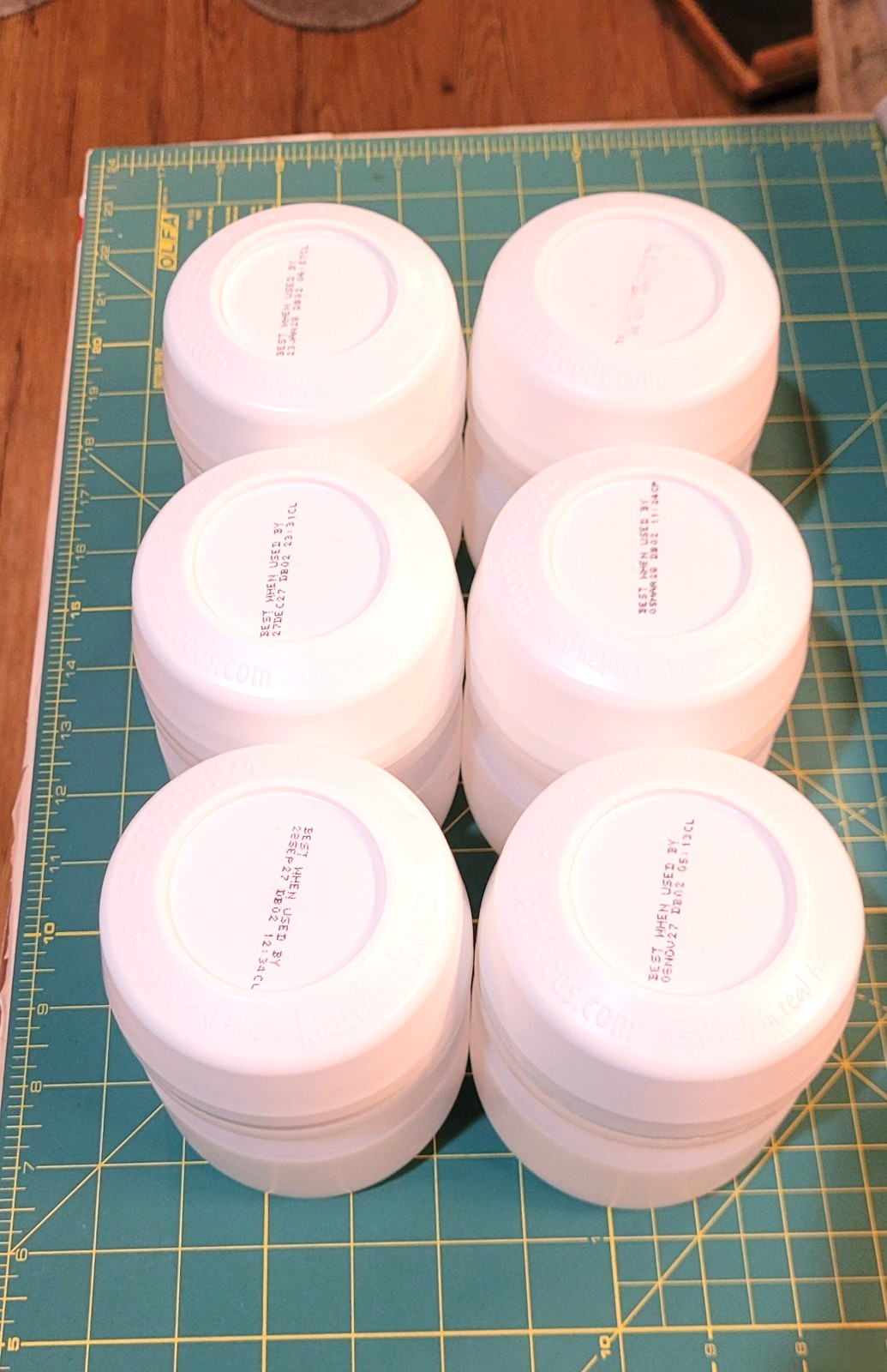 8X24 oz Storage Containers Screw Top Lids Gr8 4 Protein Powder Measurable Lids