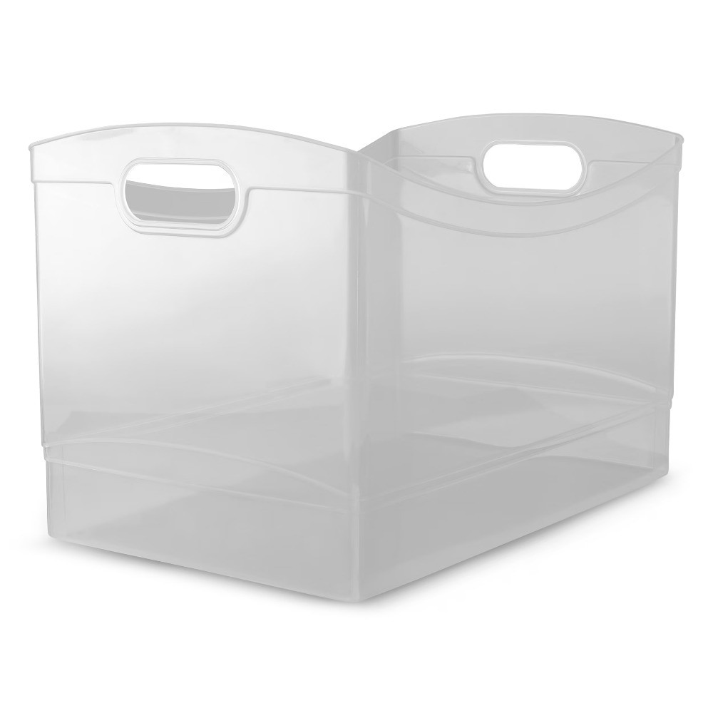 Large Clear Storage Bins with Lids and Handles 15.3 x 10.4 x 9.8 Utility