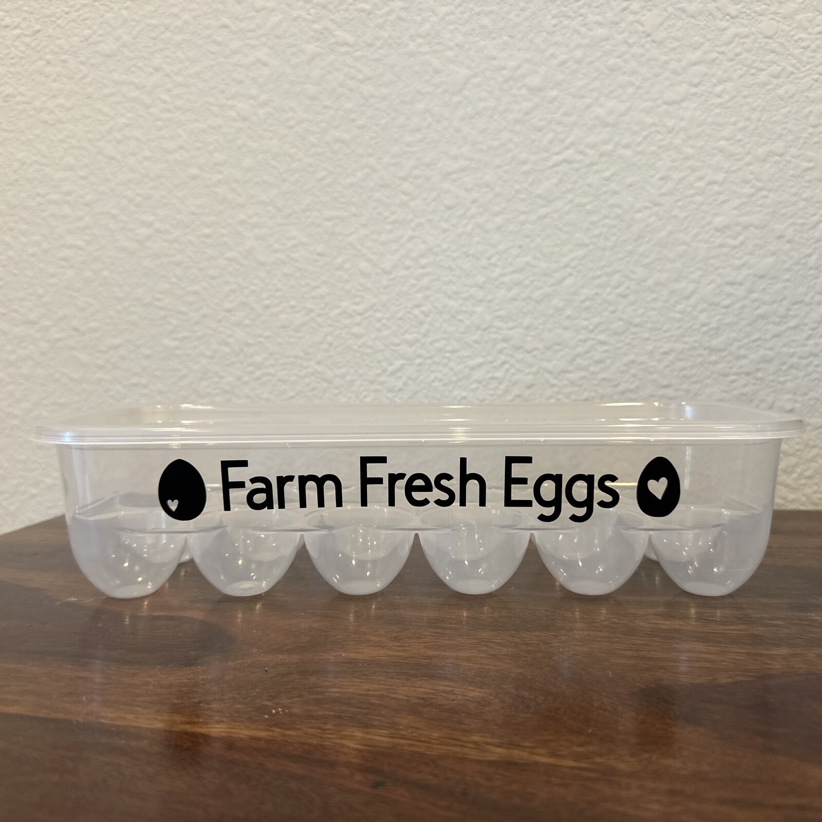 Rectangular Plastic Egg Storage Container with Lid Hold 12Eggs – NEW Farm Fresh