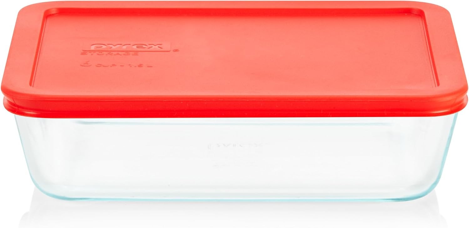 Simply Store Glass Food Storage Container Snug Fit Non-Toxic Plastic BPA-Free