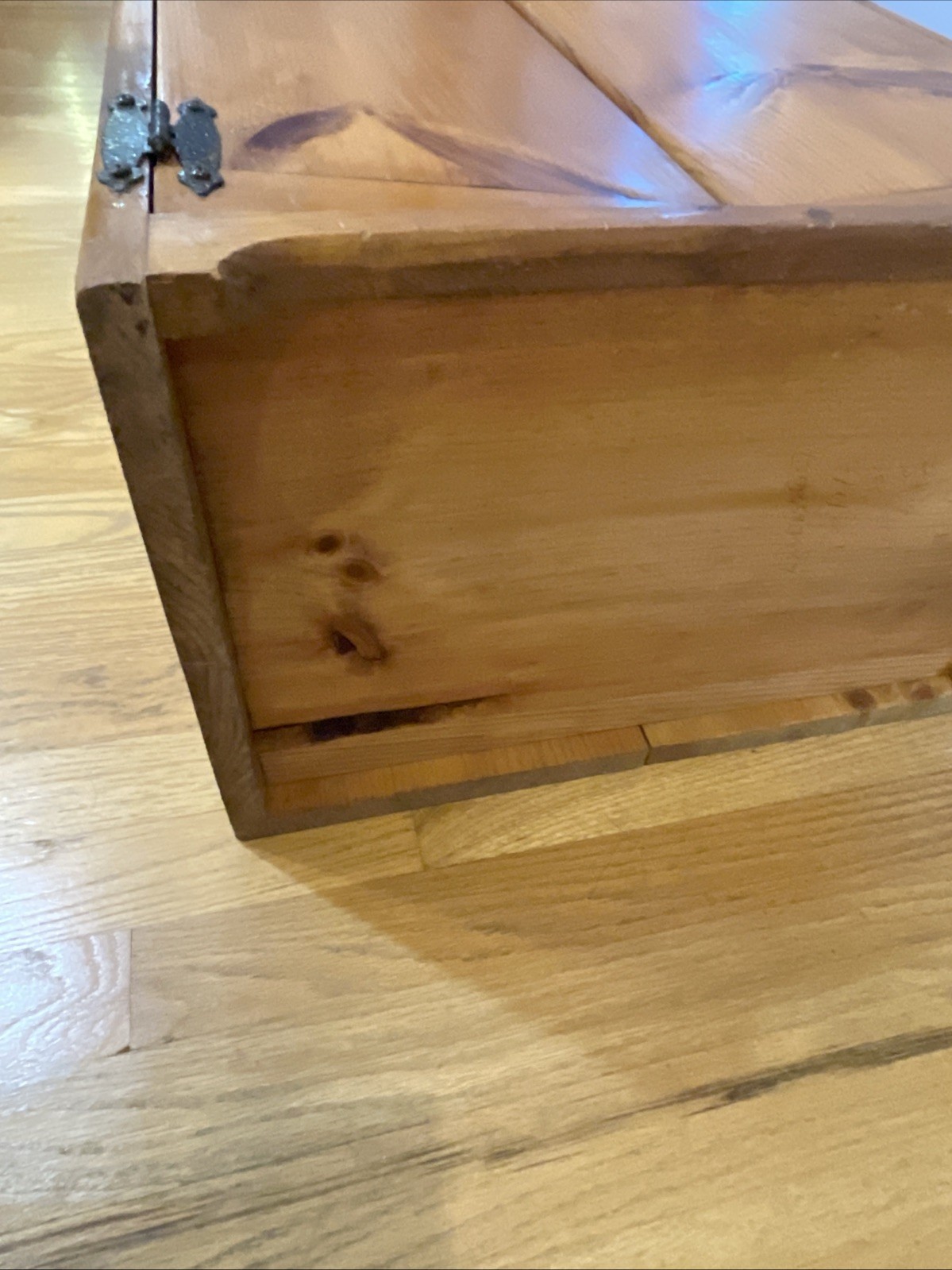 Large Potatoes Onions Storage Cabinet Bin Farmhouse Country Pine Wood Box