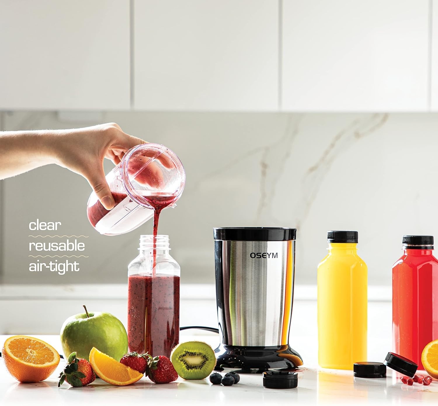 12oz 20pcs Juice Bottles With Caps – Juice Containers With Lids For Fridge -…