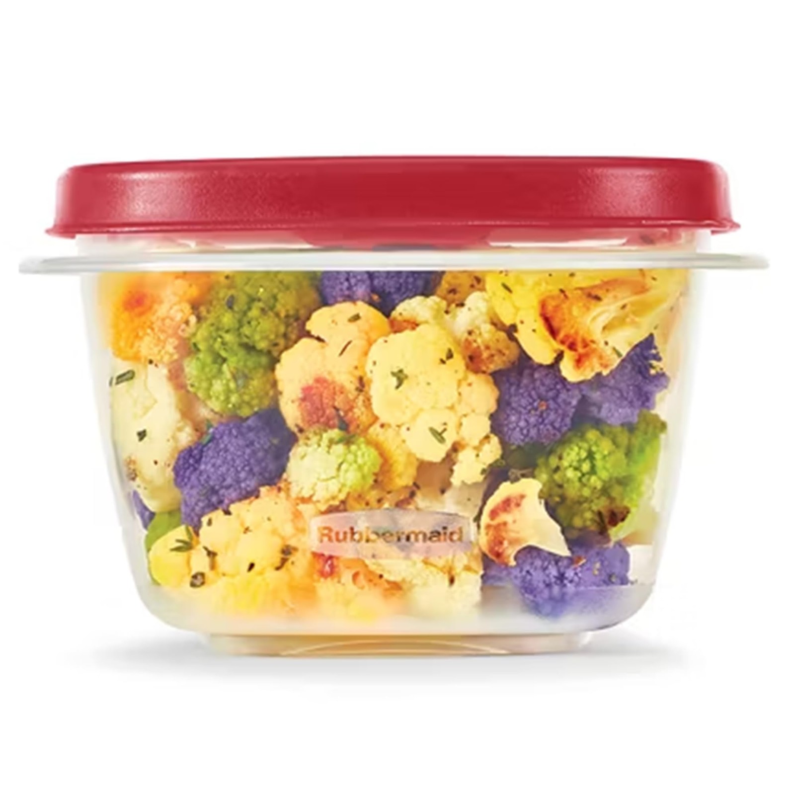 Rubbermaid Easy Find Lids Food Storage Containers, 2 Cup, Racer 2 Red