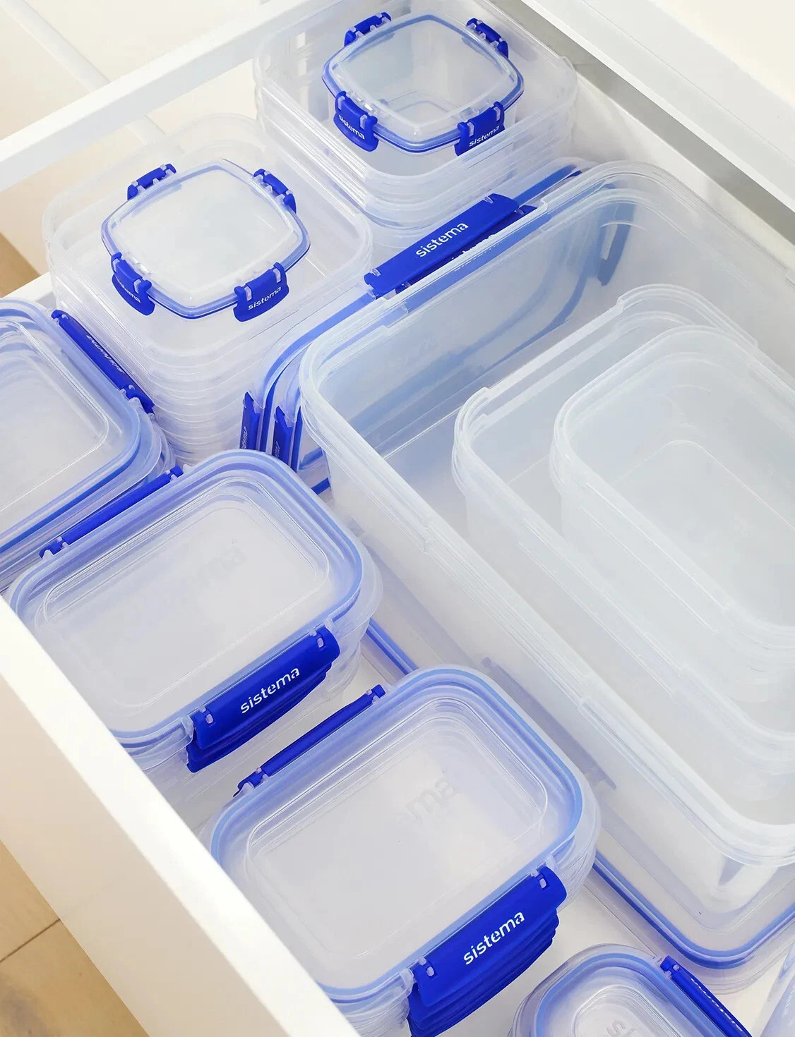 Sistema Klip It Clear Rectangle Leak Proof Food Storage Container BPA Free Box