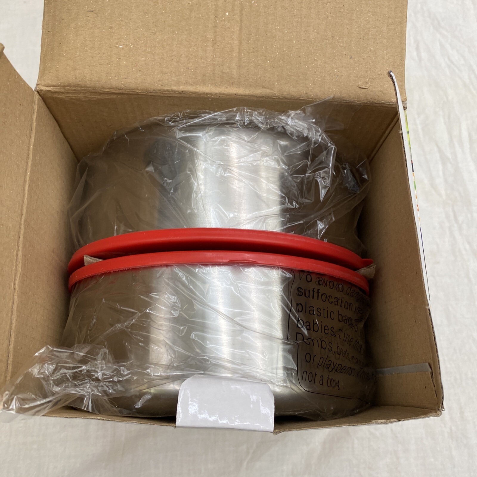 BRAND NEW Imperial Home 10 Stainless Steel Bowls with Lids, 20 pcs total