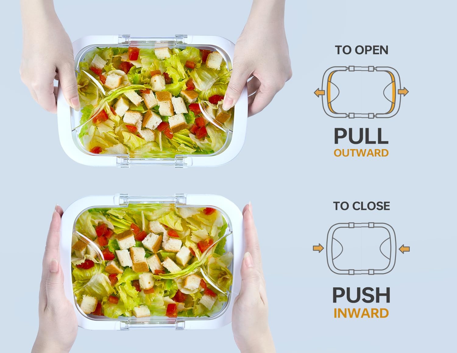 Duo Loc Tritan Meal Prep Containers Microwave Safe BPA , Leak Proof Lunchable…