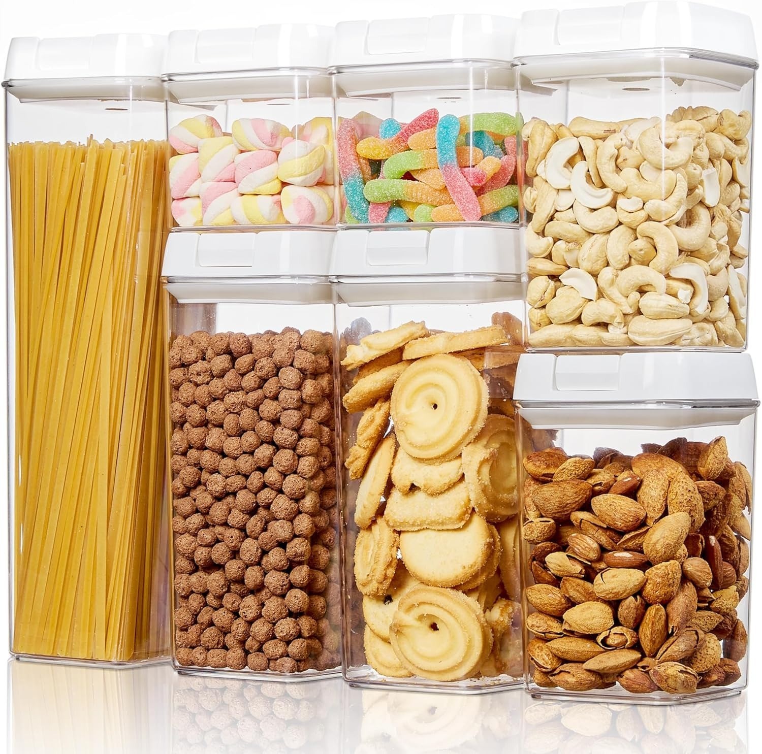 VTOPMART Airtight Food Storage Containers 7 PCS BPA Free Organizer