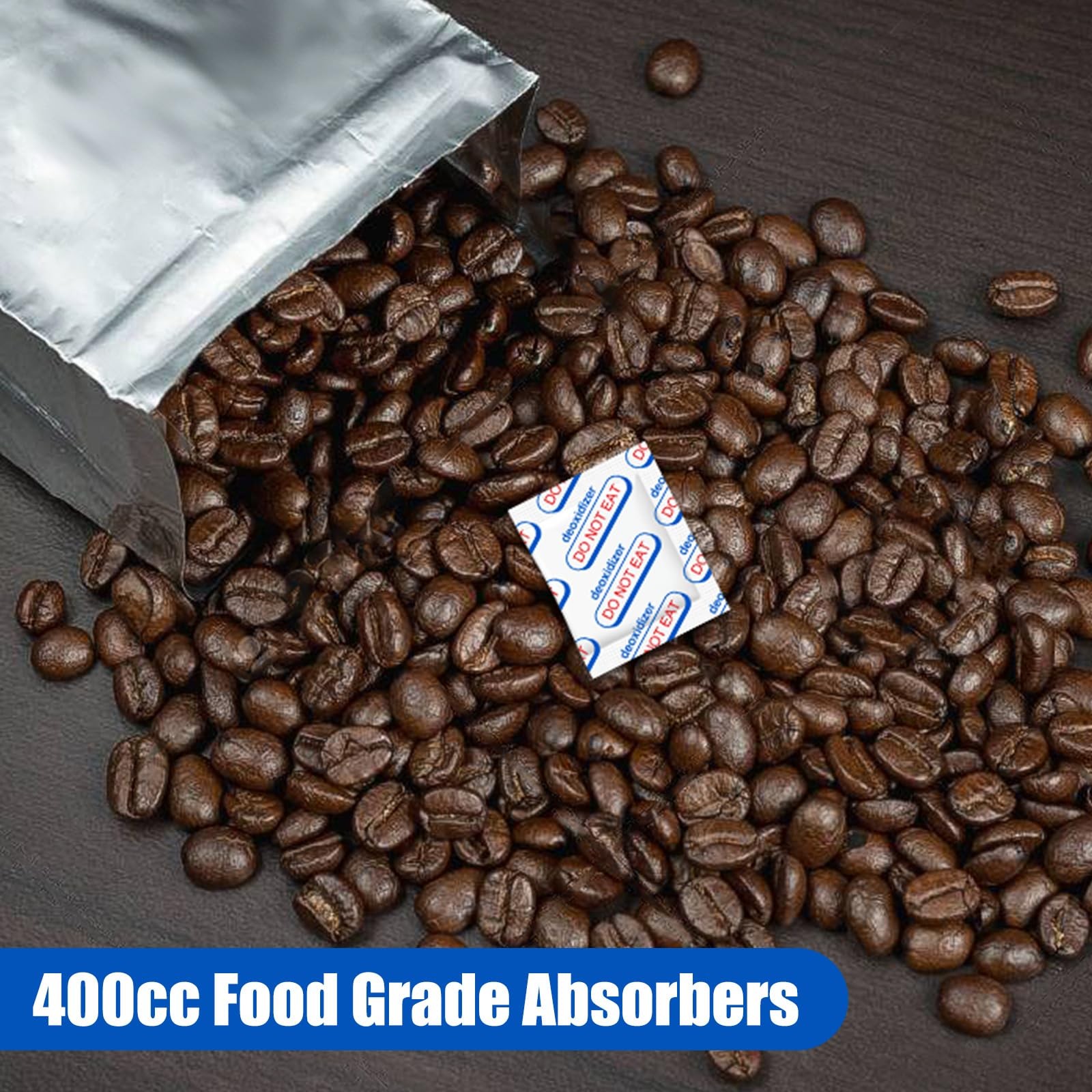 400CC Oxygen Absorbers for Long Term Food Storage 100 Count 10 Packs of 10 – …