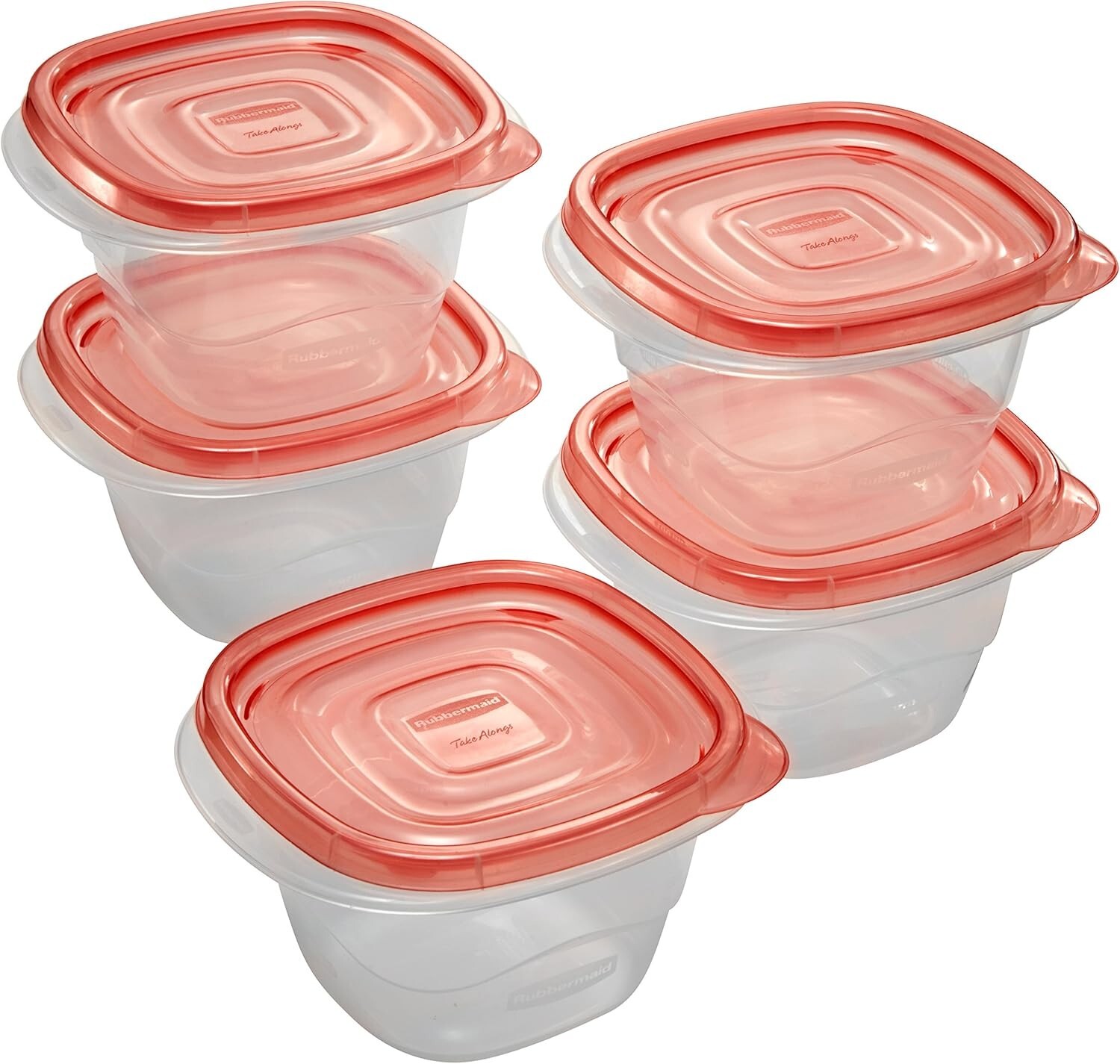 Rubbermaid 2086739 2.1 cups Clear Food Storage Container with Lids , 5 pack