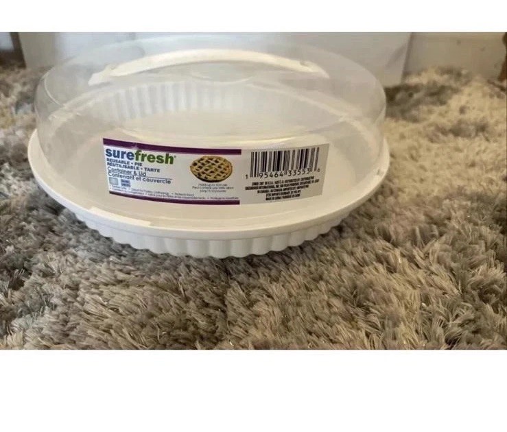 Pie Cookie Keeper Carrier Tray Storage Container BPA-FREE