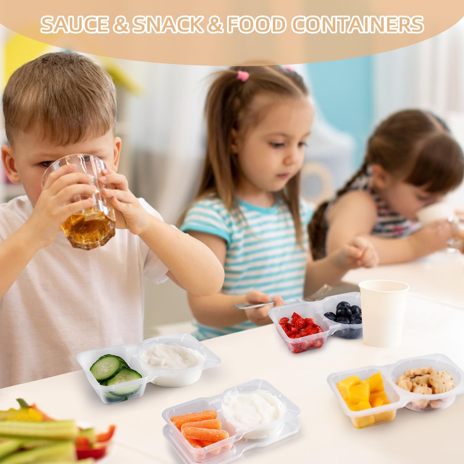 Reusable Snack Containers with Lids: Snack Pack Containers 20Pcs – Snackle Co…