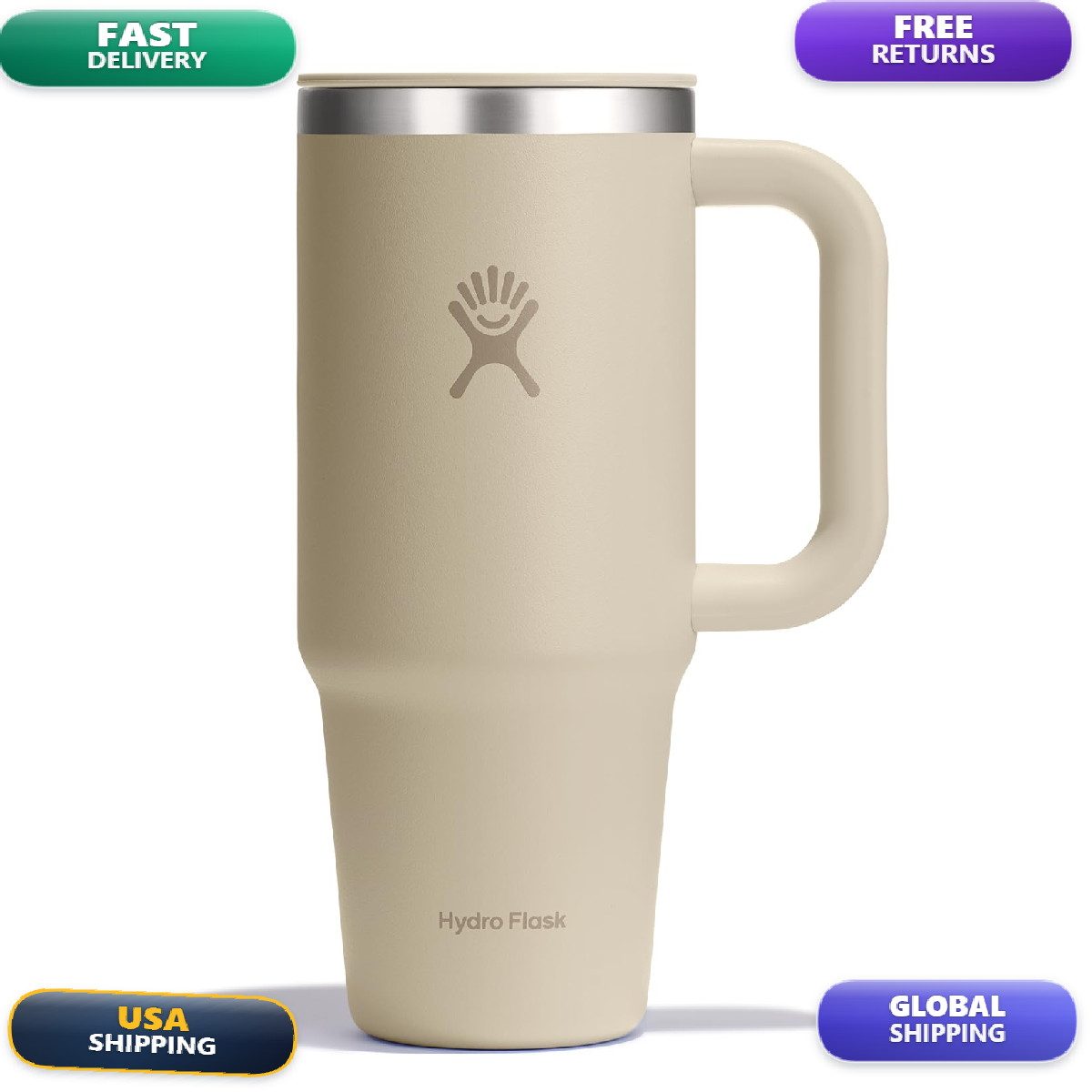 Hydro Flask Coffee Travel Tumbler Mug Stainless Steel Leak Resistant Hot Coffee