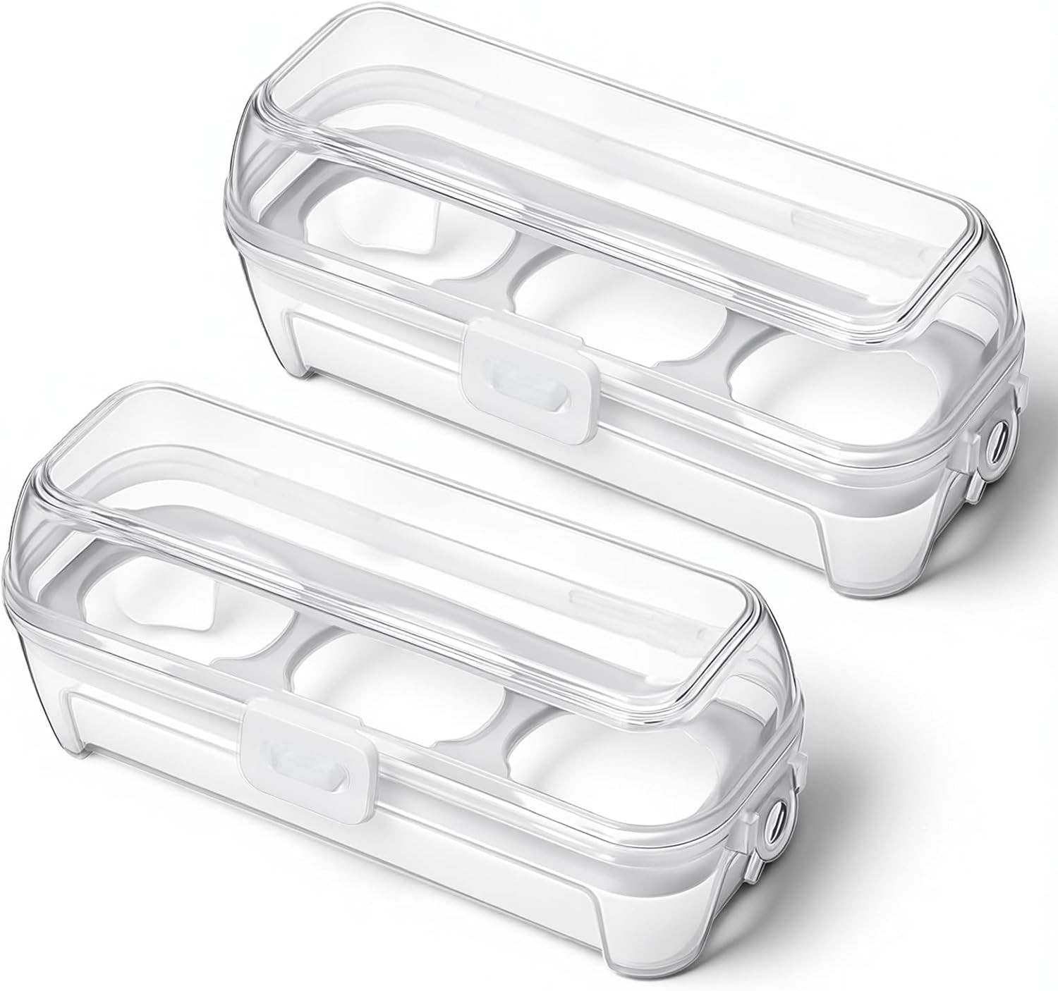 2 Pack Camping Egg Carrier Container Shockproof Hard Boiled Egg Holder Hiking