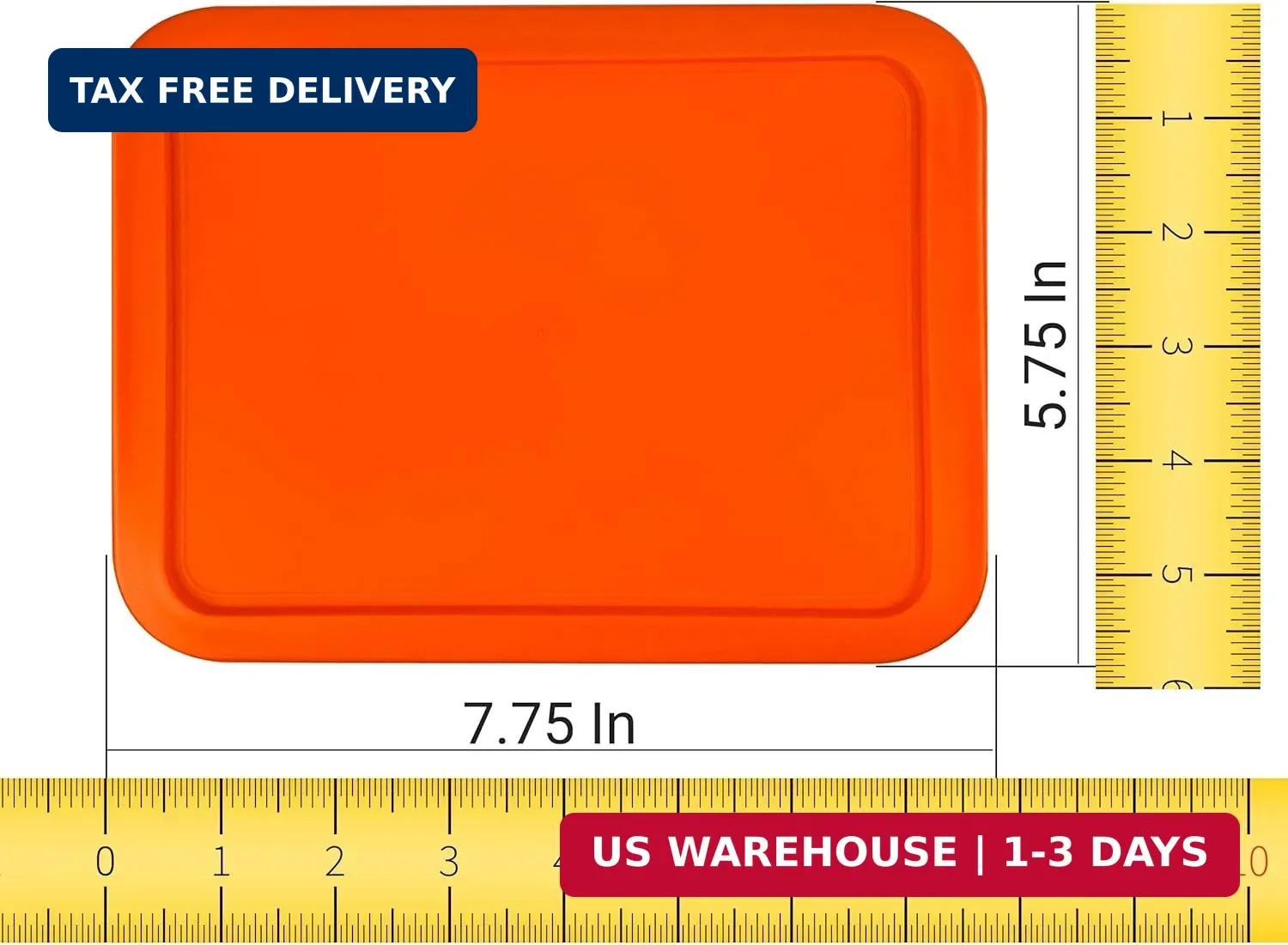 Replacement Lids fits Pyrex 3-Cup Glass Food Storage Container Bowls, (7.75 x 5.