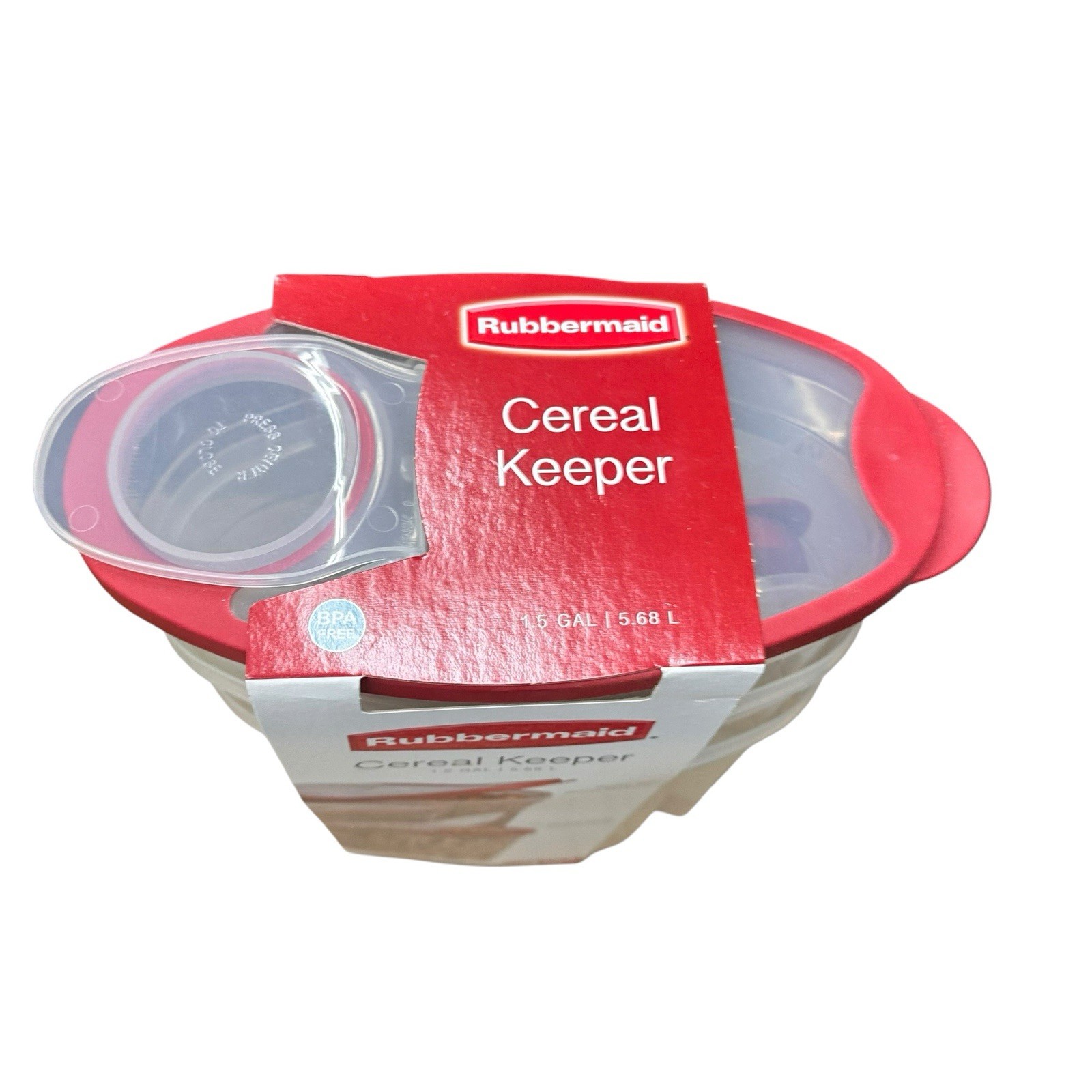 Rubbermaid Flex & Seal 1.5 Gal Food Storage Cereal Container 3-pack