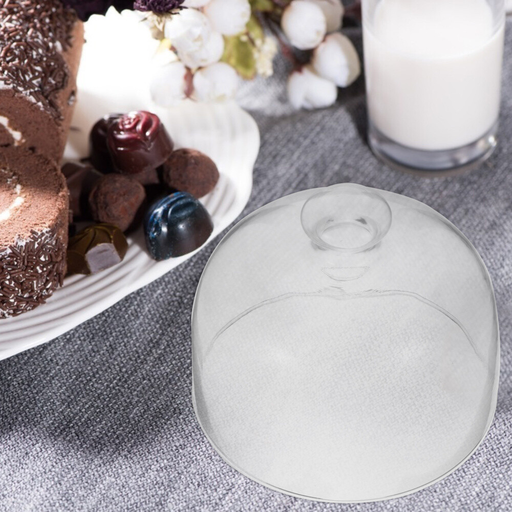 Food Display Cover Food Dome Glass Bell Jar Cake Stand Cover Dessert Dome Cover