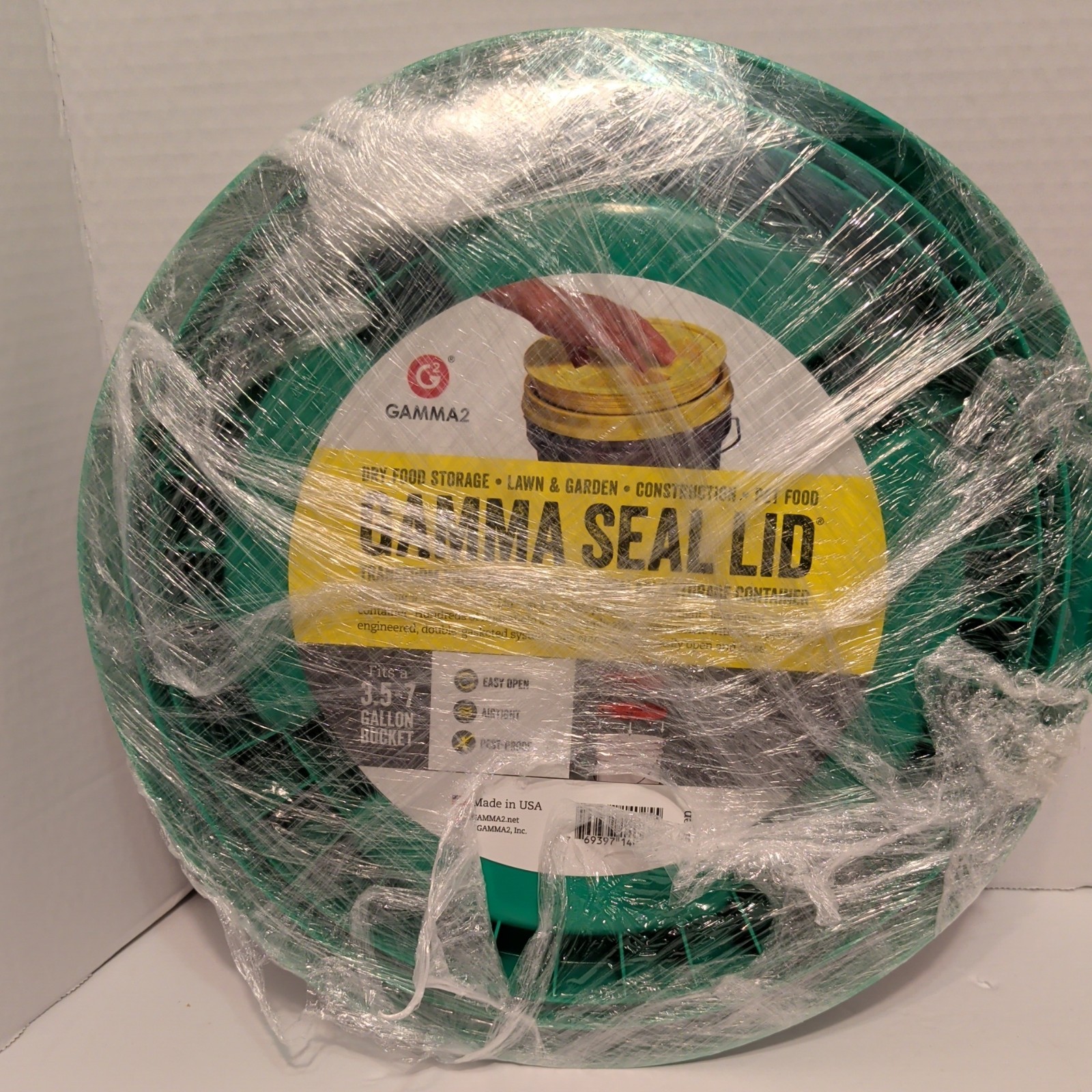 Gamma Seal Screw On Bucket Lid 5 Gallon Water Plastic Pail Air Tight Storage