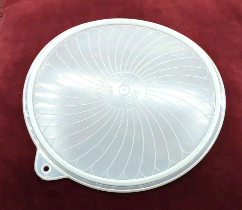 8 3/4″ Round Lid Clear Sheer Eagle Super Seal USA Vintage