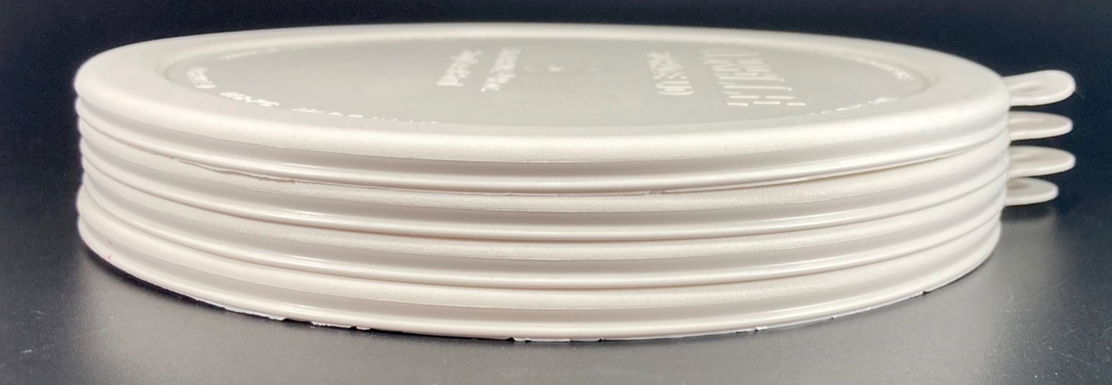 4x Corelle Ware 418-PC Plastic Storage Lids fit 18 oz Soup Cereal Bowl 6-1/4″