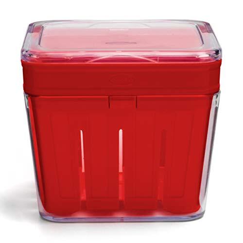 Chef’n Bramble Berry Basket and Colander (1-Quart, Cherry)