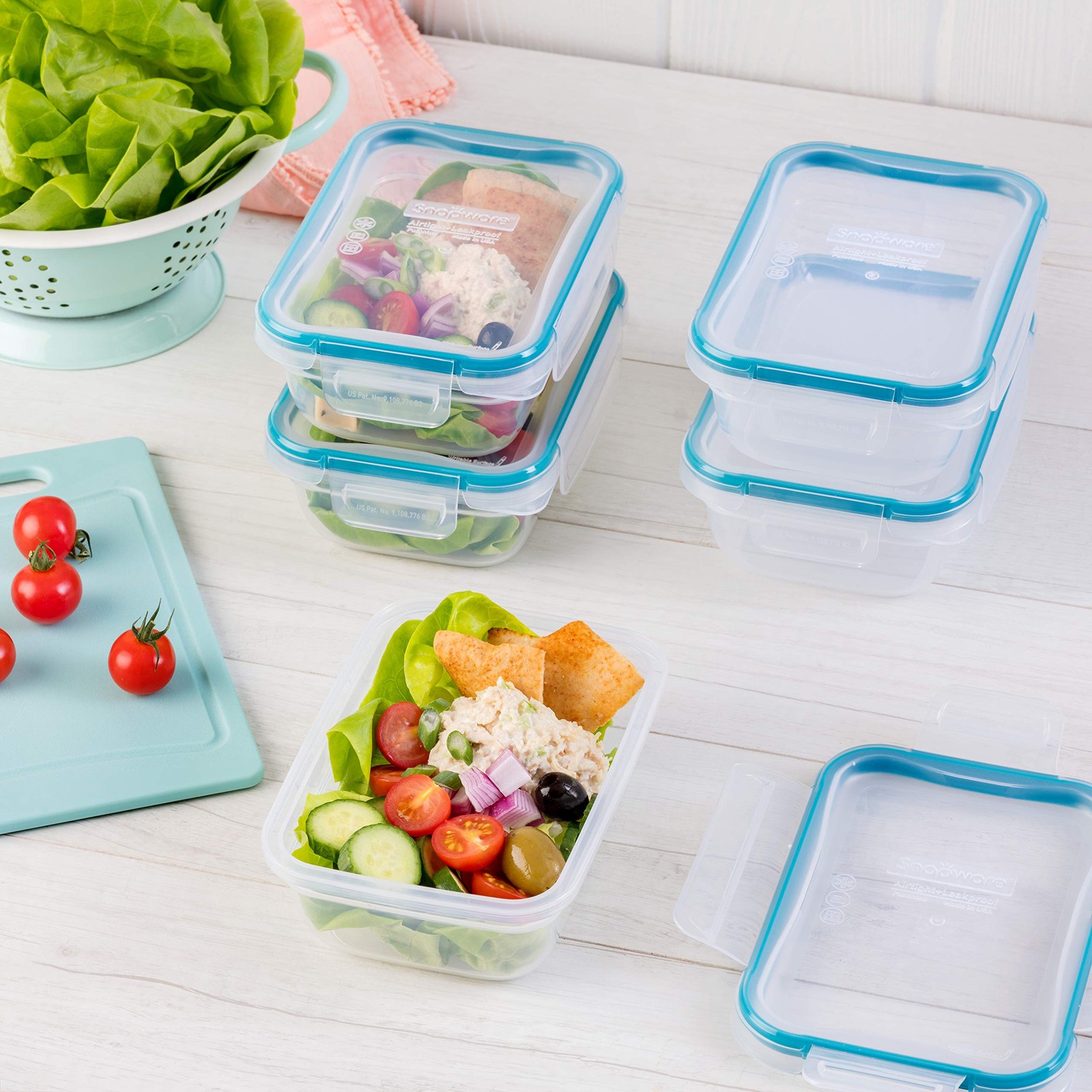 Snapware Plastic Total Solution 5 Pack (3 Cup) Food Storage Containers Set