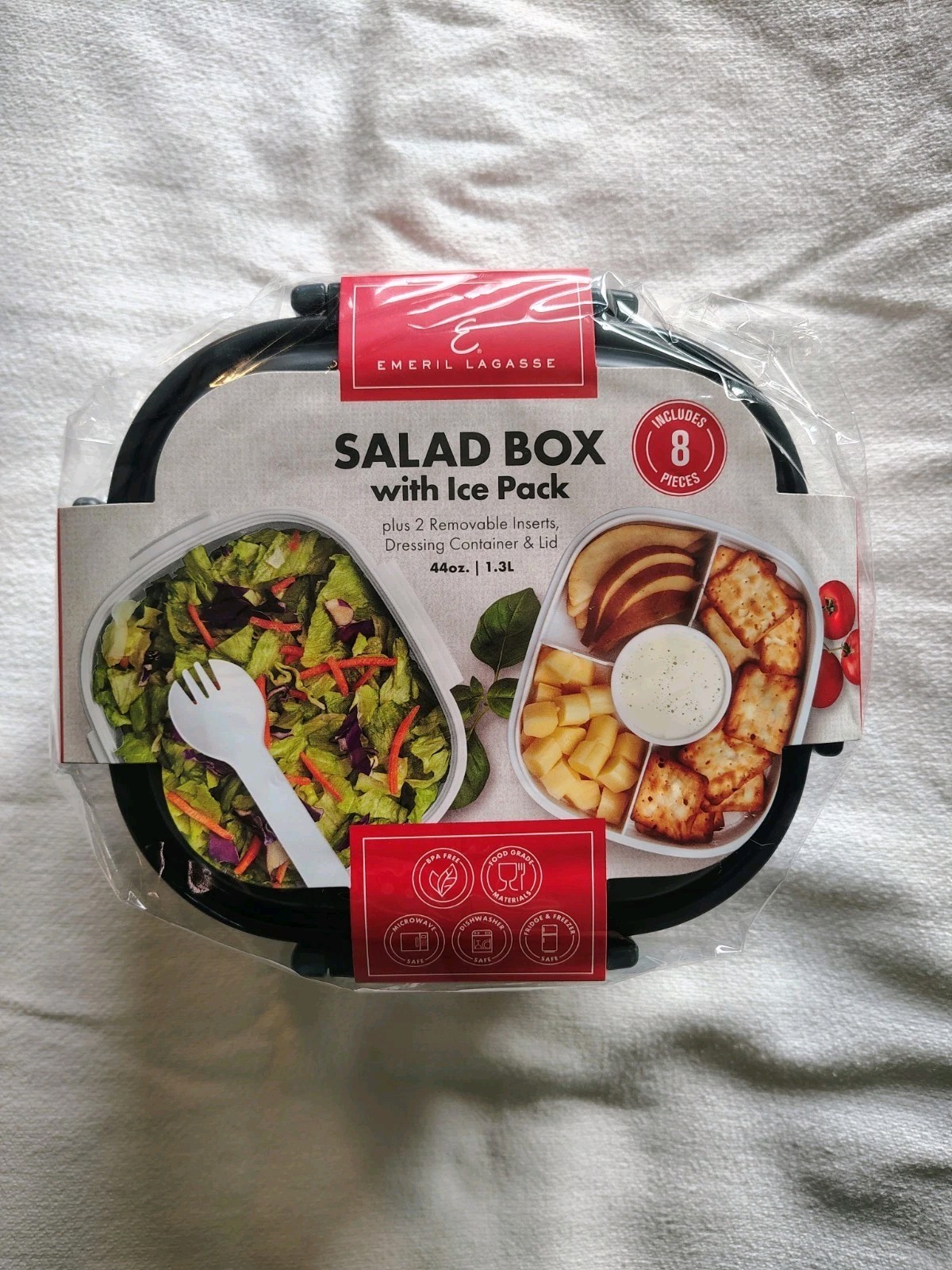 Emeril Lagasse Salad/Bento “To Go” Bowl/Container with Ice Pack