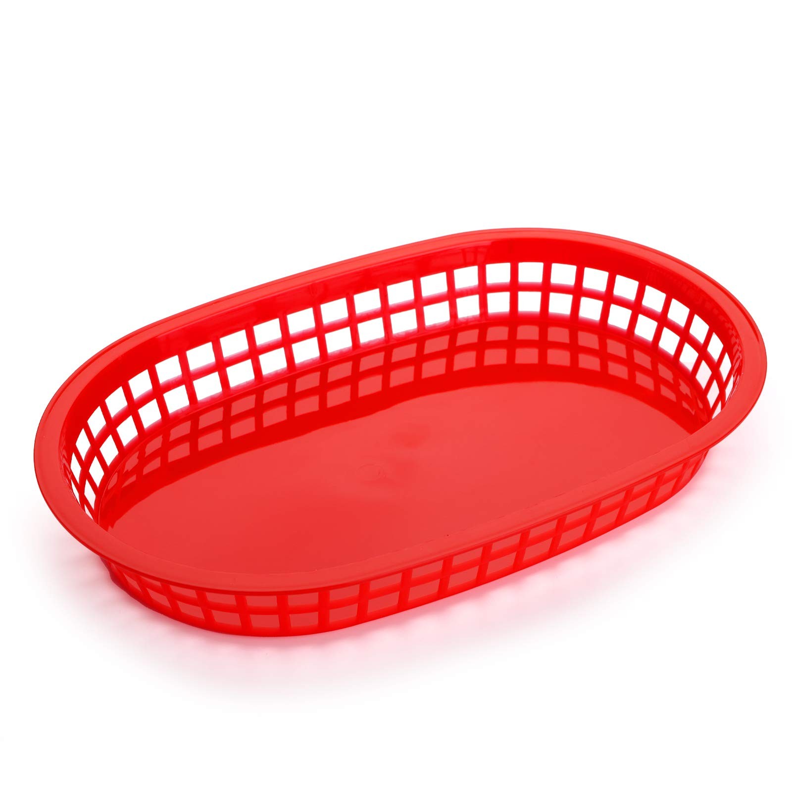 FAST FOOD BASKETS Plastic Basket Hot Dogs Burgers Sandwiches Red 40 Pack CEDILIS