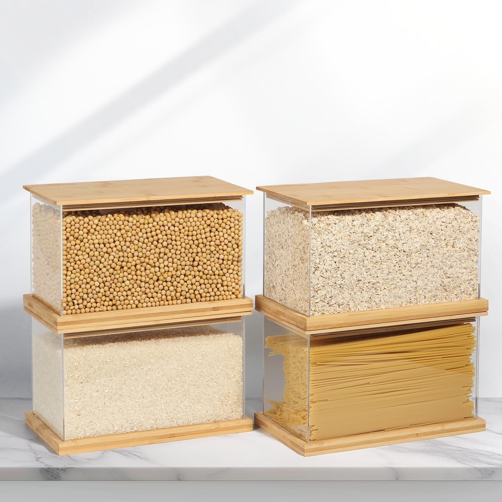 MapleHive Large Food 10.8 inches (L) x 6.5 (W) x (H), Clear