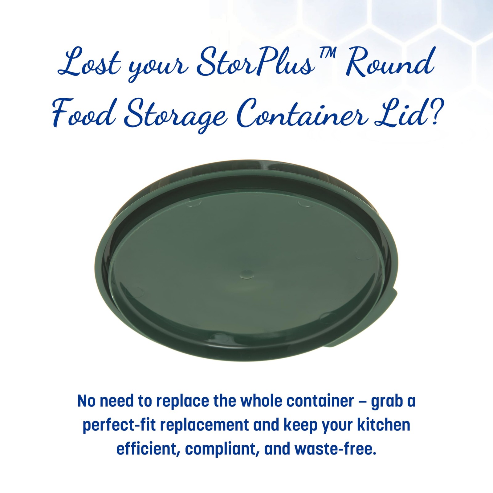 Carlisle FoodService Products Storplus Round Food Storage 2 – 4 Quarts, GREEN