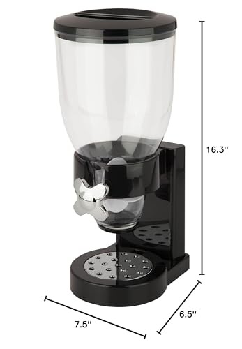 Honey-Can-Do Dry Food Dispensing Control Black/Chrome