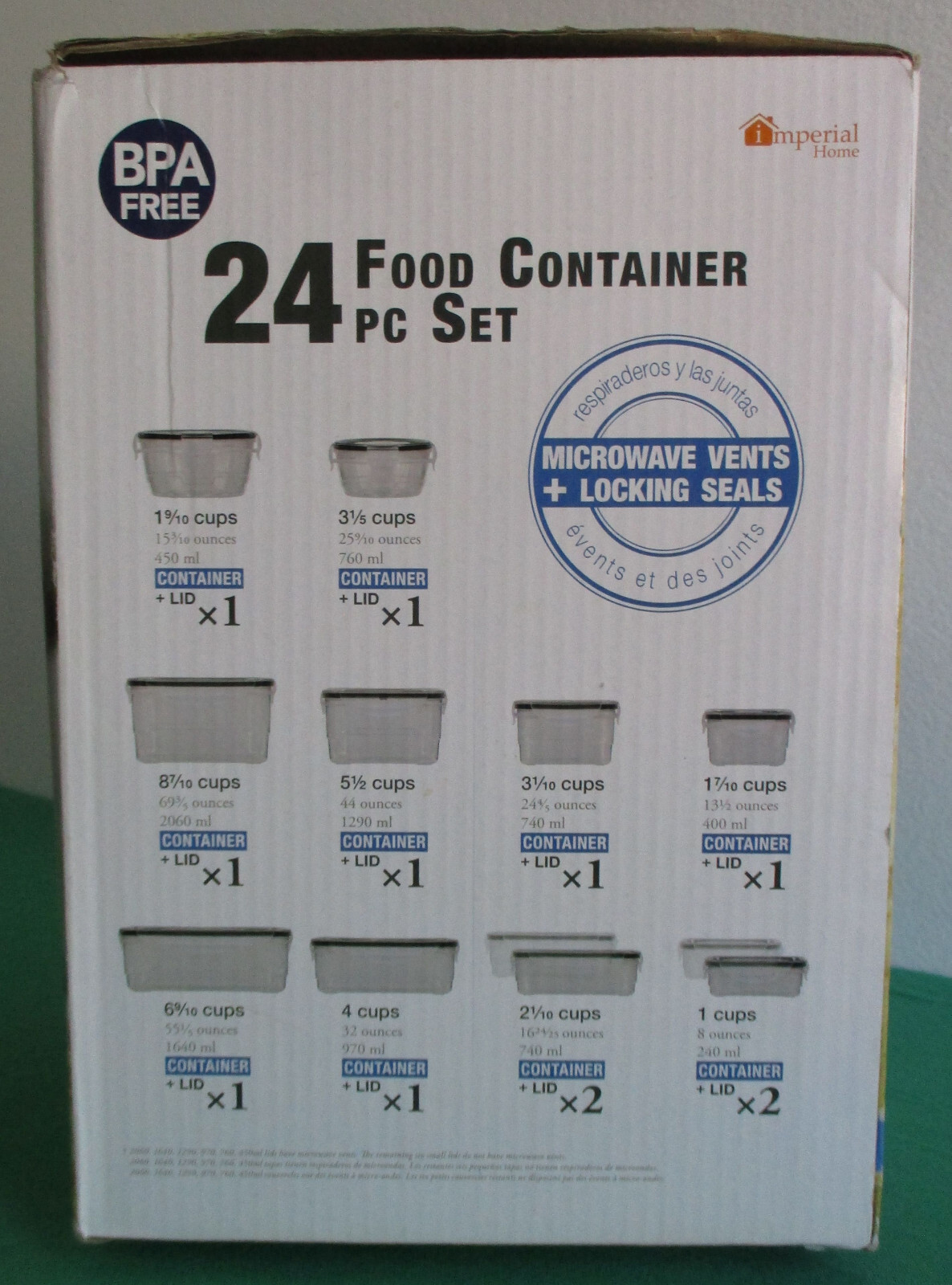 12pc Airtight Food Container Set Storage Lock Seal Lids Vent Leak Proof BPA-Free